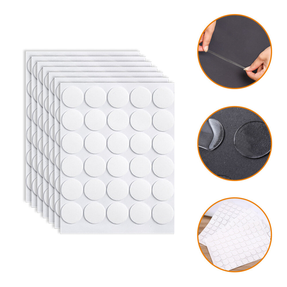 7 Sheets Sticky Tabs for Wall Hanging Posters Double Sided Tape