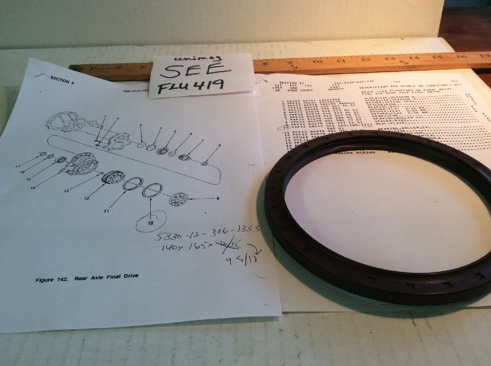 A0169977547 Mercedes-Benz Seal 5330-12-306-1333, 140X165X9.5/12 