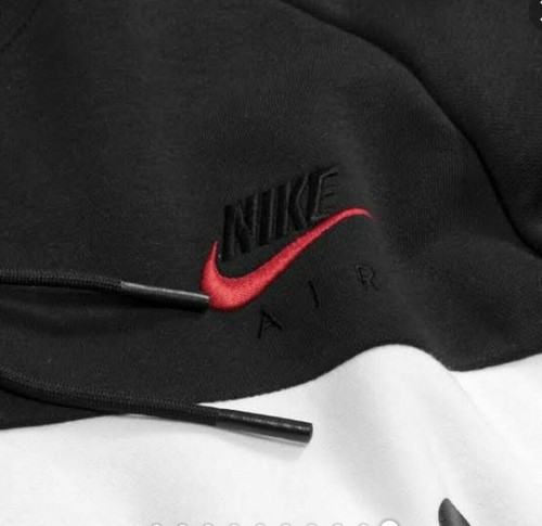 Nike Air Herren Cotton Hoodie DB496 011 schwarz/weiß - Bild 5 von 7