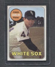 1969 Topps #54 Cisco Carlos (White Sox)  Vg+  (Flat Rate Ship)