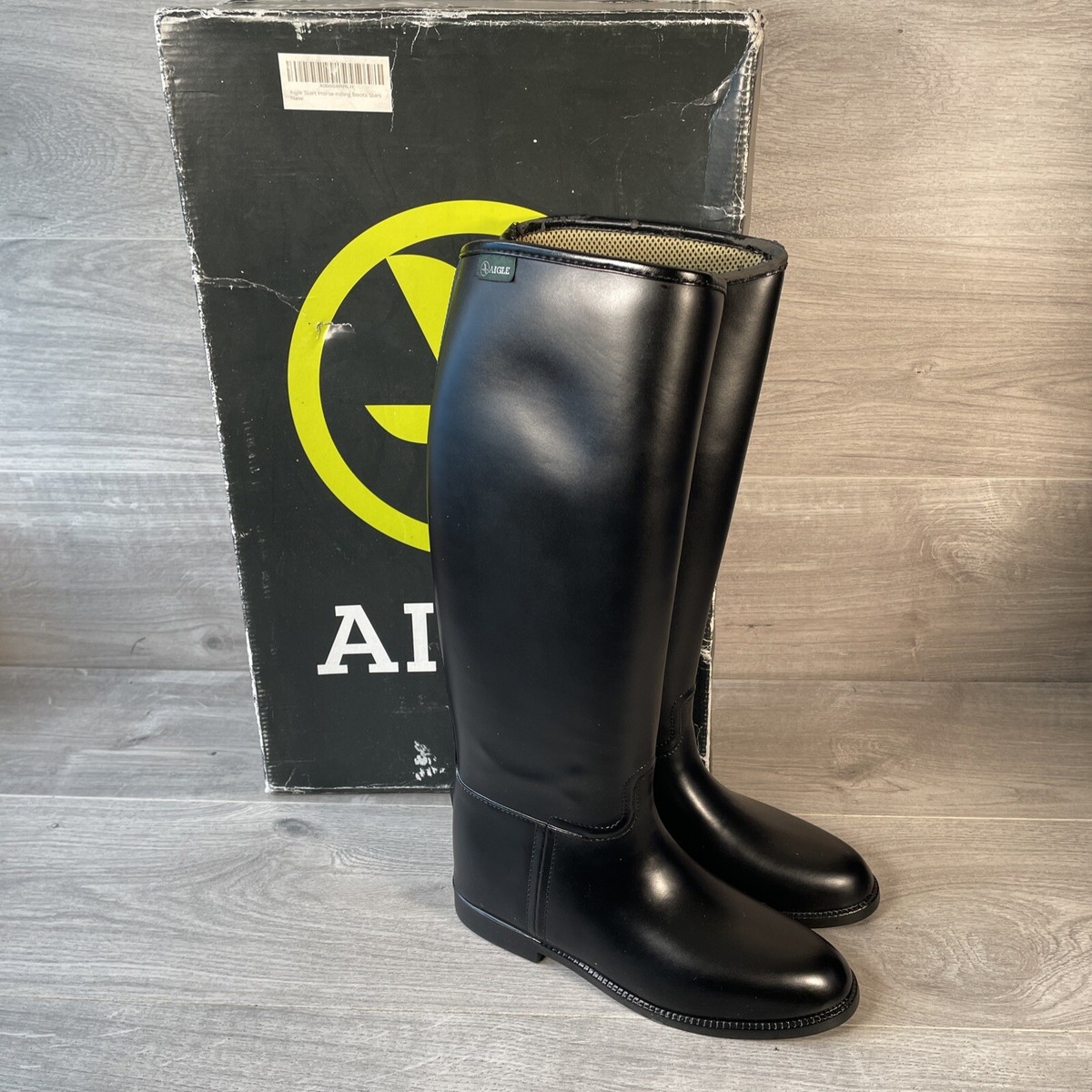 Odac Aigle Bottes Equitation Aigle Rubber Riding Boots, Size 44
