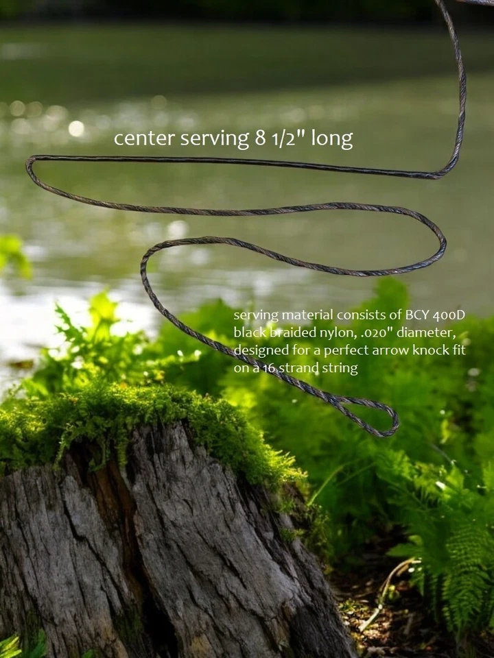 Flemish Twist Bowstring B55 / DARK BROWN & BLACK / PICK STRING LENGTH! $18.95 - Image 3 of 4