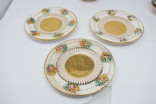 Antique Capodimonte Figural Angel Putto Handle Demitasse & Saucers Tea Set - Picture 6 of 9
