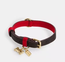 Coach Boxed Pet Collar NIB