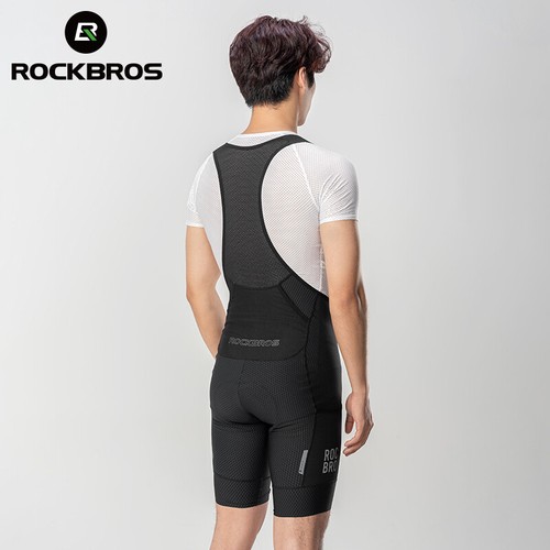 ROCKBROS Cycling Bib Shorts Men's Summer Bike Pants Breathable Bicycle Shorts - Picture 3 of 13