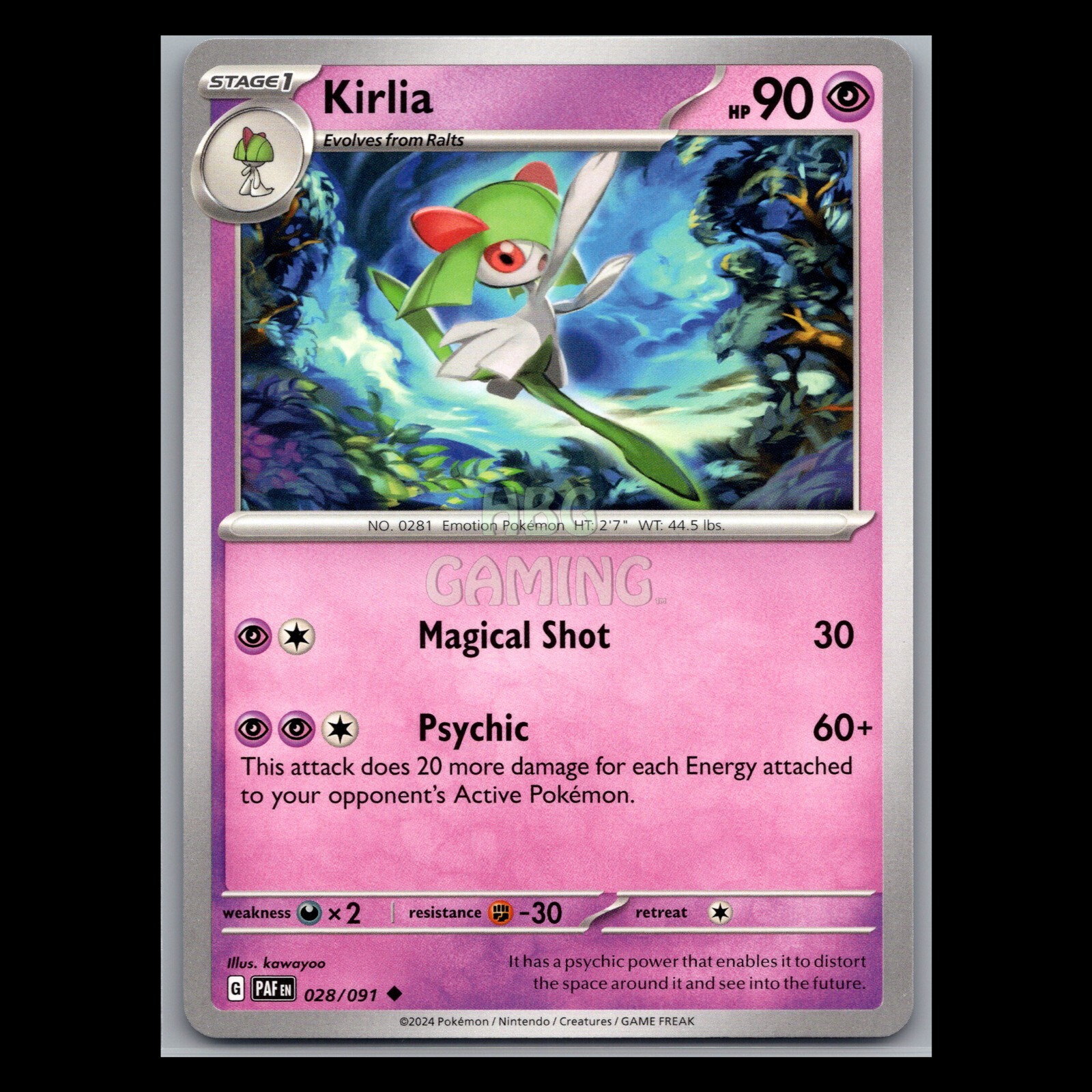 Paldean Fates - Kirlia - 028/091 - Pokemon Card