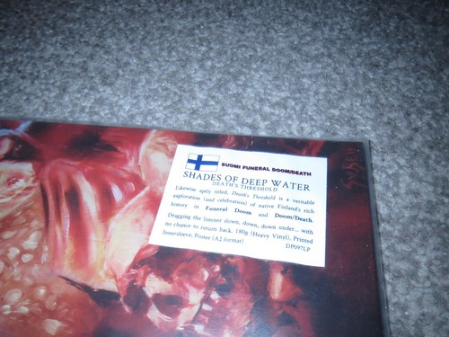 SHADES OF DEEP WATER -DEATH'S THRESHOLD- AWESOME MEGA RARE PRESS VINYL LP POSTER - Picture 2 of 7