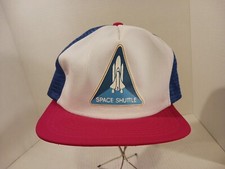 Vintage 1980s NASA Space Shuttle Snapback Hat USA Made GTH BRAND HIALEAH FLA.