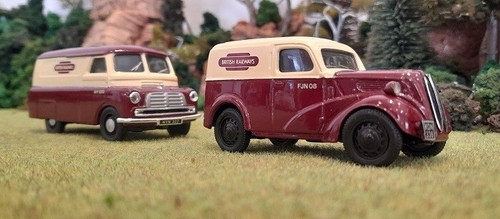 * 1/43 * Corgi Commercials * Ford Popular + Bedford Van * Set * British Railways - Picture 6 of 12