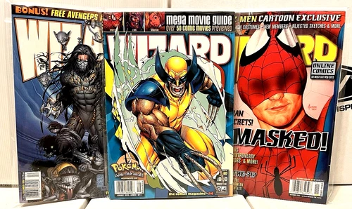 WIZARD COMICS MAGAZINE # 76 96 110 DARKNESS  WOLVERINE  SPIDER-MEN  SILVESTRI