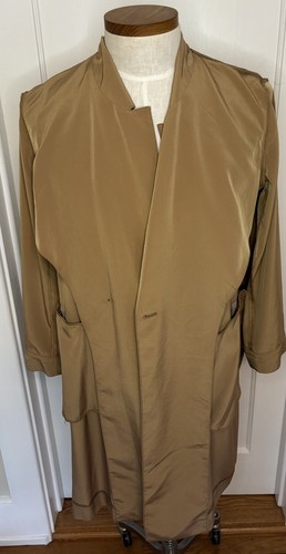 J Crew Womens Long Tie Waist Trench Coat Jacket Camel Tan Size XL NEW Unlined - Picture 7 of 13