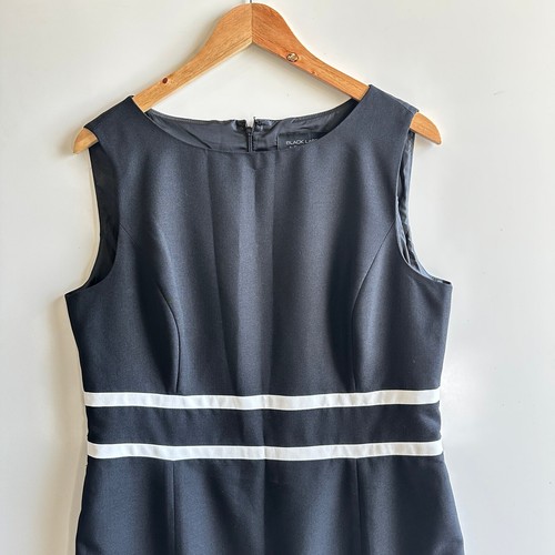 Black Label by Evan Picone Sheath Dress Black Career Classic Cocktail XL NWOT - Picture 4 of 12
