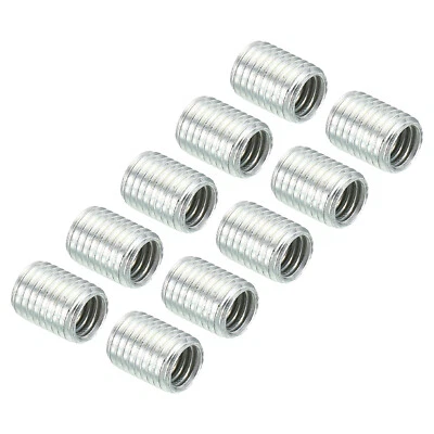 FIPUX 10pcs M8 to M6 Thread Adapters Sleeve Reducing Nut 10mm Screw Pipe Connector
