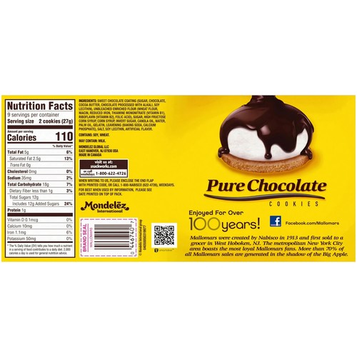 Mallomars pure chocolate Cookies 8.2 oz 3 PACK - Picture 7 of 7