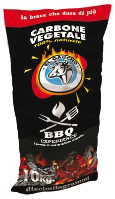 EL GAUCHO CARBONE CARBONELLA DI LEGNA KG.10 PER BARBECUE E CAMINETTI LEGNO VEGETALE (24339
