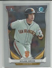 Dylan Davis San Francisco Giants 2014 Bowman Chrome Draft Card