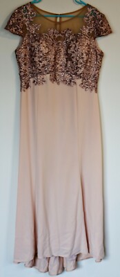 Rose Gold Arabian Inspired Dress - Mouftah Al Charek Limited Edition 