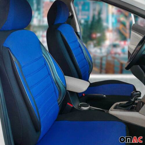 Schonbezüge Sitzschoner Sitzbezüge für Mazda CX-5 Schwarz Blau 2 Sitz Vorne Satz - Bild 1 von 10