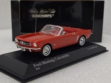Ford Mustang Convertible 1964 Red 1:43 Minichamps 400082430 Limited Diecast Car