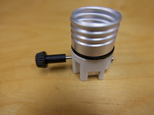 #5 LIGHT SOCKET INTERIOR, NEW, Porcelain Base , TURN-KNOB, 2-way, lamp parts - Picture 3 of 6