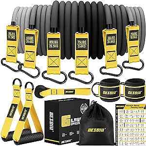 Heavy Exercise Bands Resistance Bands Set for Working Out, 300lbs Yellow - Picture 2 of 8