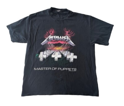 Vintage 1994 Metallica T-Shirt Master of Puppets Tee L Giant Tag 