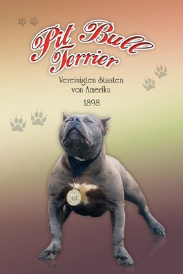 mrdeco Metall Schild 20x30cm Hund Pit Bull Terrier Amerika 1898  Blechschild