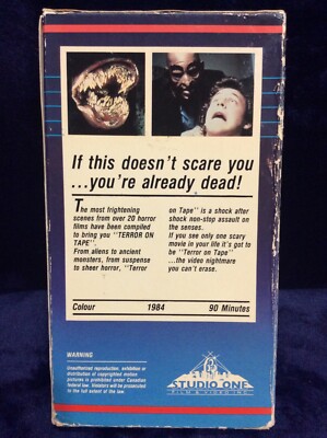 Terror on Tape vhs Studio One/Continental 1985 Cameron Mitchell