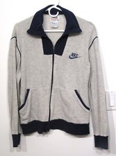 VINTAGE MENS NIKE ORANGE SWOOSH TAG 70S EARLY 1980S TRACK JACKET SWEATSHIRT M 07