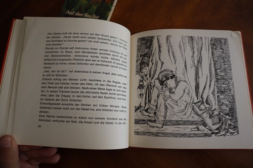 ROUGH Childrens Zauberkette & Suche nach der Silbermine in German Story Book Vtg - Picture 16 of 17