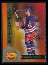 Vintage 1994 SIGNATURE RC AUTOGRAPH Hockey Card #22 DAYMOND LANGKOW Americans LE