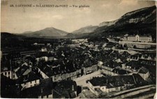 Old postcard Dauphiné - St-LAURENT-du-PONT - General view (241649)