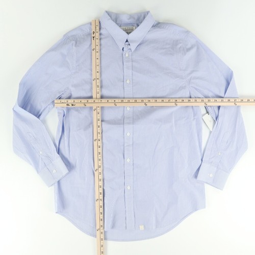 Five Four Nick Wooster Cotton Striped Long Sleeve Button Up Shirt Blue Men's XL - Picture 3 of 6