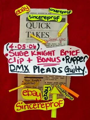 Suge Knight Los Angeles Times Clipping Vintage April 2006 Gangsta Rap - Image 1 of 2