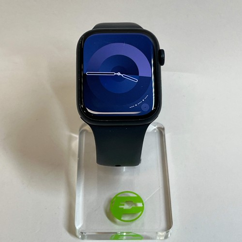 Unlocked Apple Watch Series 7 45MM Midnight Aluminum Midnight Sport Band MKJ73LL