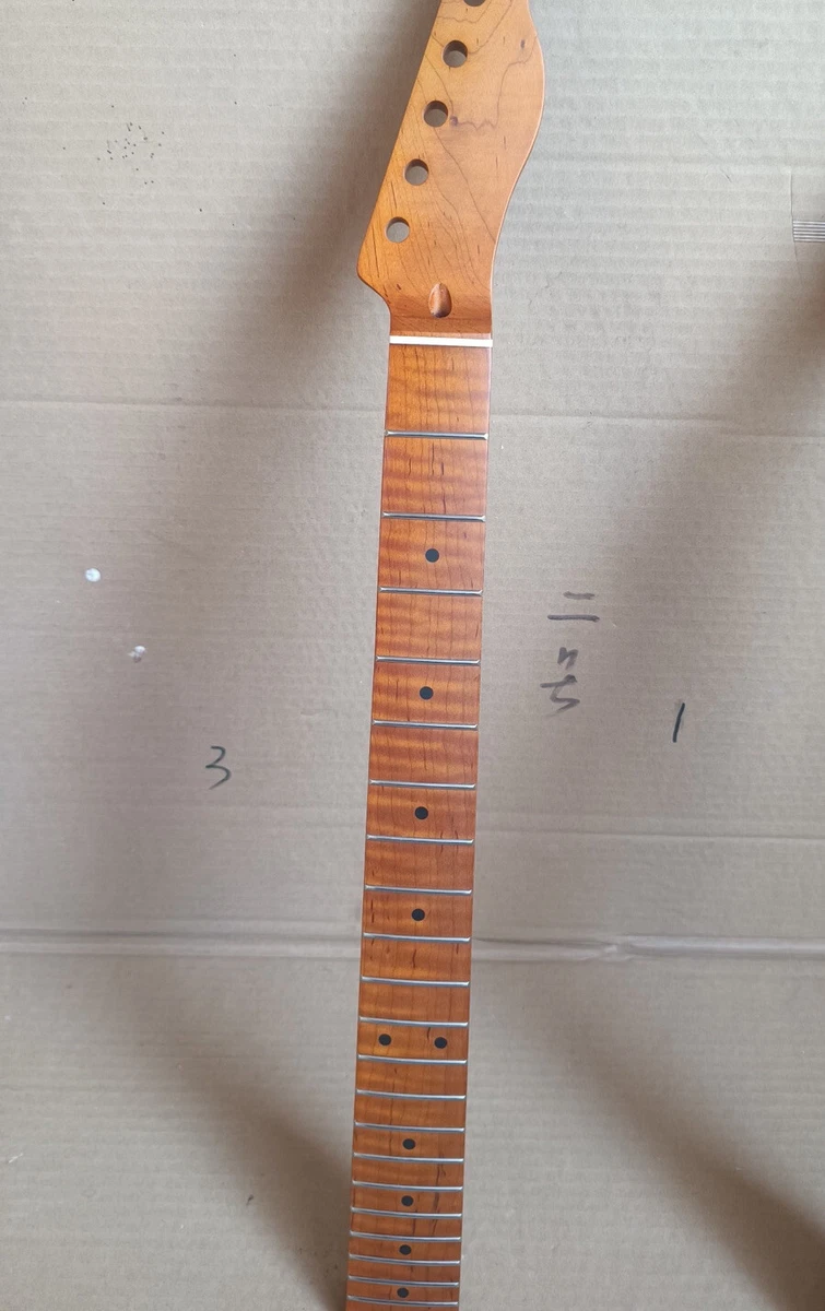 22fret High end roasted Maple Tiger Print electric guitar Neck