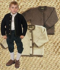 Cardigan jacket children with wool costumes St. Peter costumes Brown
