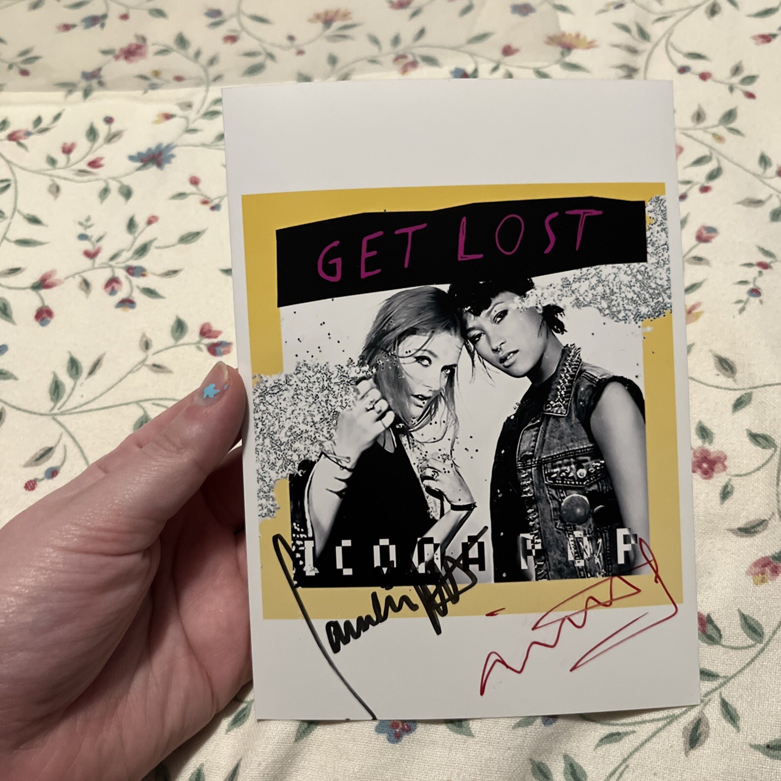 Signed Get Lost Promo Card