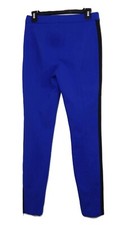 Escada Pants Womens Size 34 Blue Tuxedo Viscose Blend Trousers Side Braid