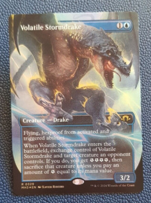 Volatile Stormdrake BORDERLESS FOIL 0329 - Modern Horizons 3 - MTG - ENG - NM