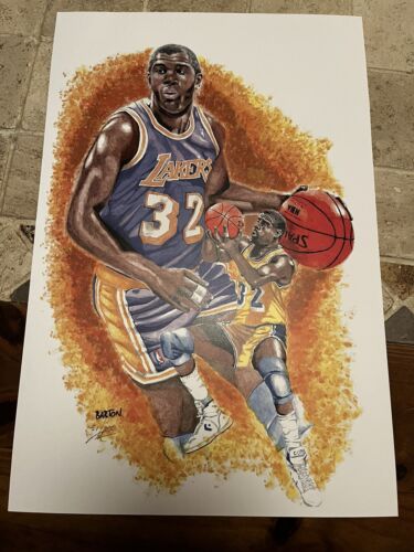 Magic Johnson Barton Drawing 51/200