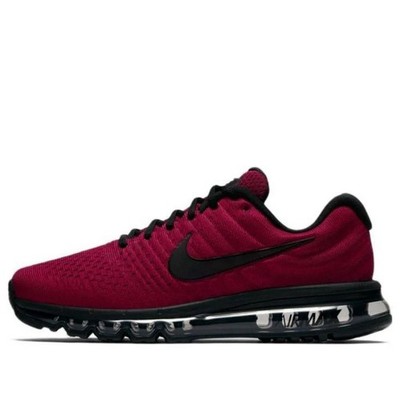 Nike Air Max 2017 Team Red Black Workout Running Sneakers 849559-603 Mens Size