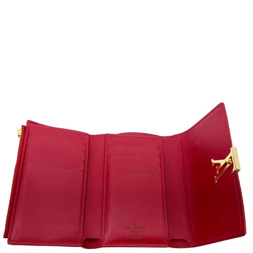 LOUIS VUITTON Capucines Taurillon Leather Compact Wallet Red - Picture 11 of 14
