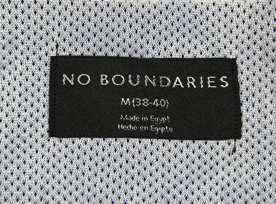 Chaqueta cortavientos pulóver No Boundaries para hombre mediana azul roja con capucha NB49Y084 Foto 3 de 4