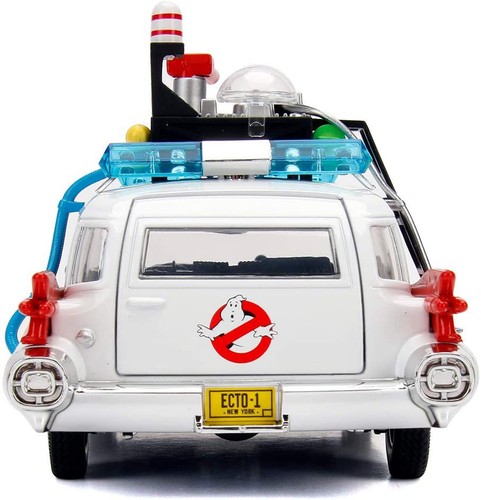 Ghostbusters Ecto-1 Car Model 22Cm 1/24 Diecast Metal Original Jada Toys - Picture 3 of 5