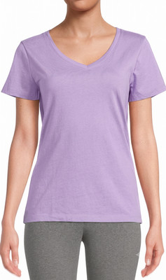 Time and Tru Women's Short Sleeve V-Neck T-Shirt  (Choose Size, Color)