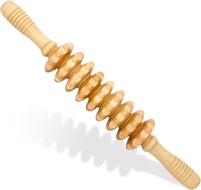 Wooden Fascia Massage Roller   Handheld Myofascial Release Massage Stick with