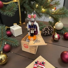 Steinbach Mouse King Nutcracker S636 Handmade Wood Limited Edition & Box 5.75” 