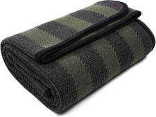 Merino Wool Blanket - 87" x 63" Thick Warm Soft Large Bed Throw - Great for Cam