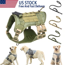 Tactical Dog Harness with Handle No-pull Large Military Dog Vest US Working Dog.